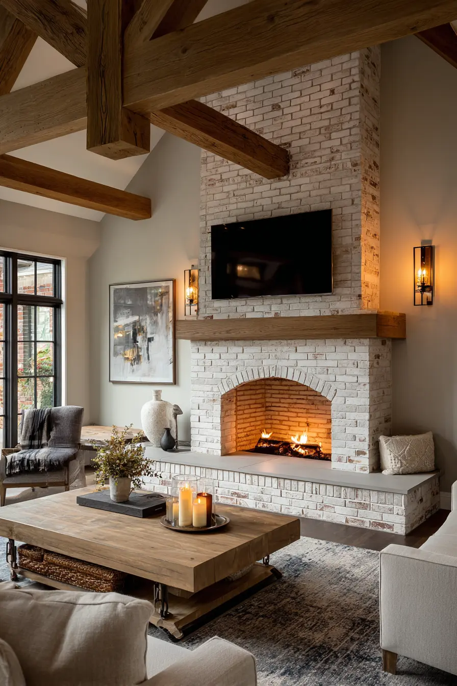 Fireplace Tv Wall 136582