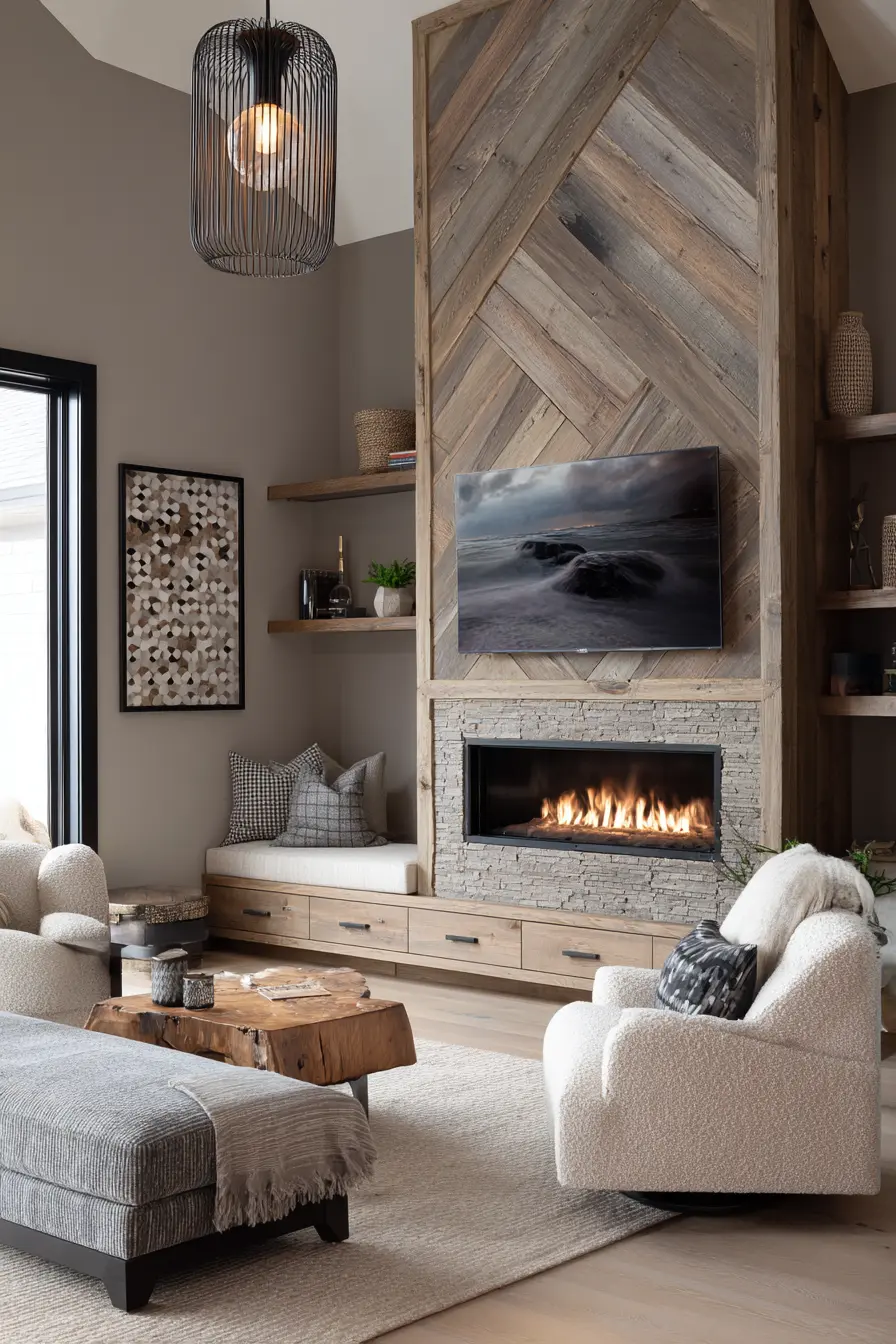 Fireplace Tv Wall 129710