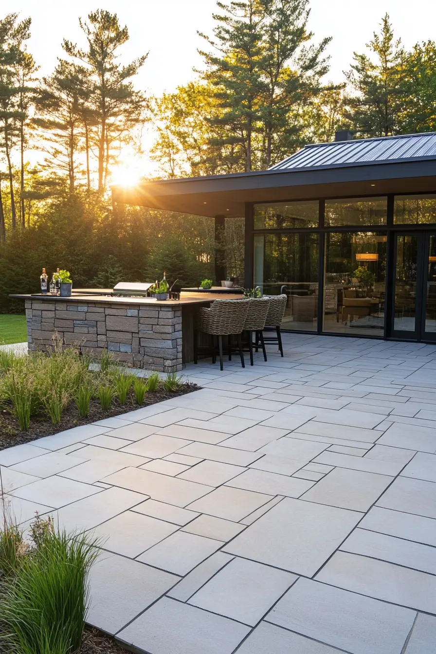 Flagstone Patio Design 184454