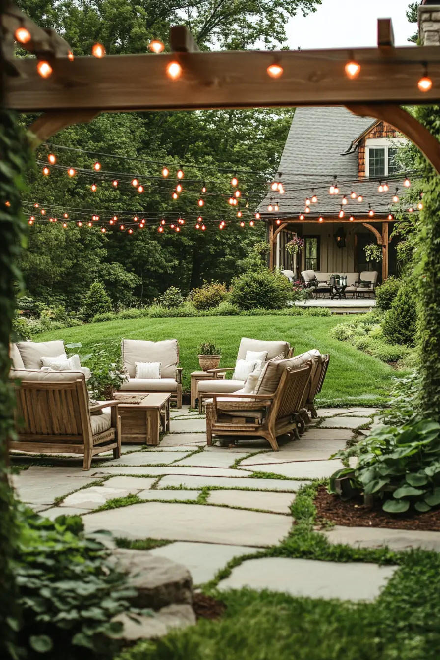 Flagstone Patio Design 191830