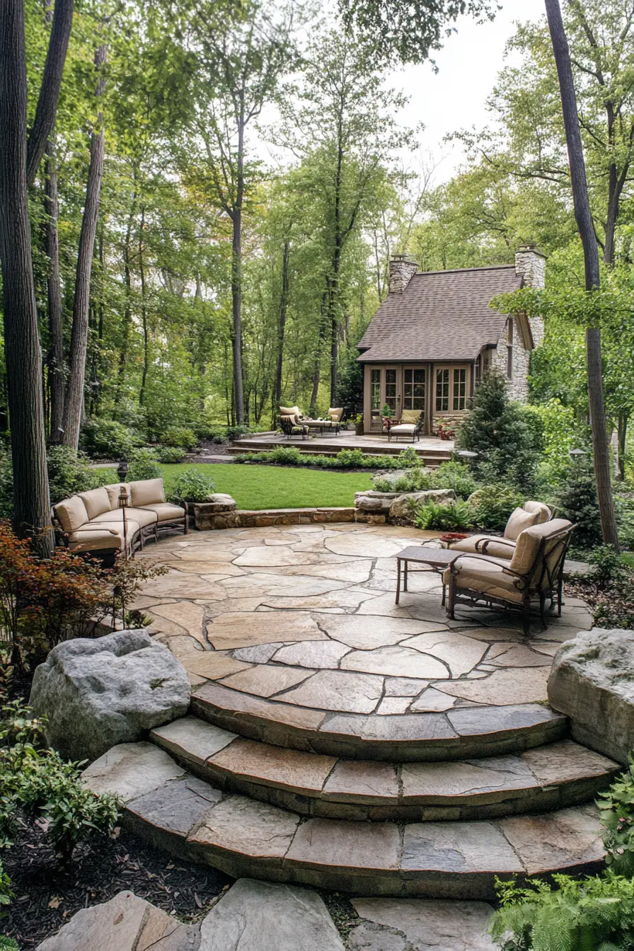 Flagstone Patio Design 298172