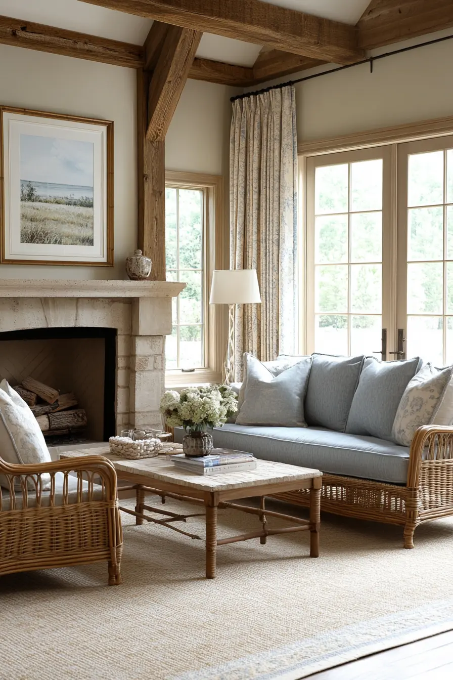 French Country Living Room 134642