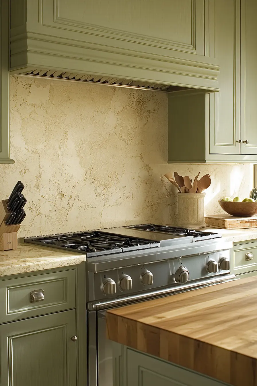 Green Kitchen Cabinets 101384