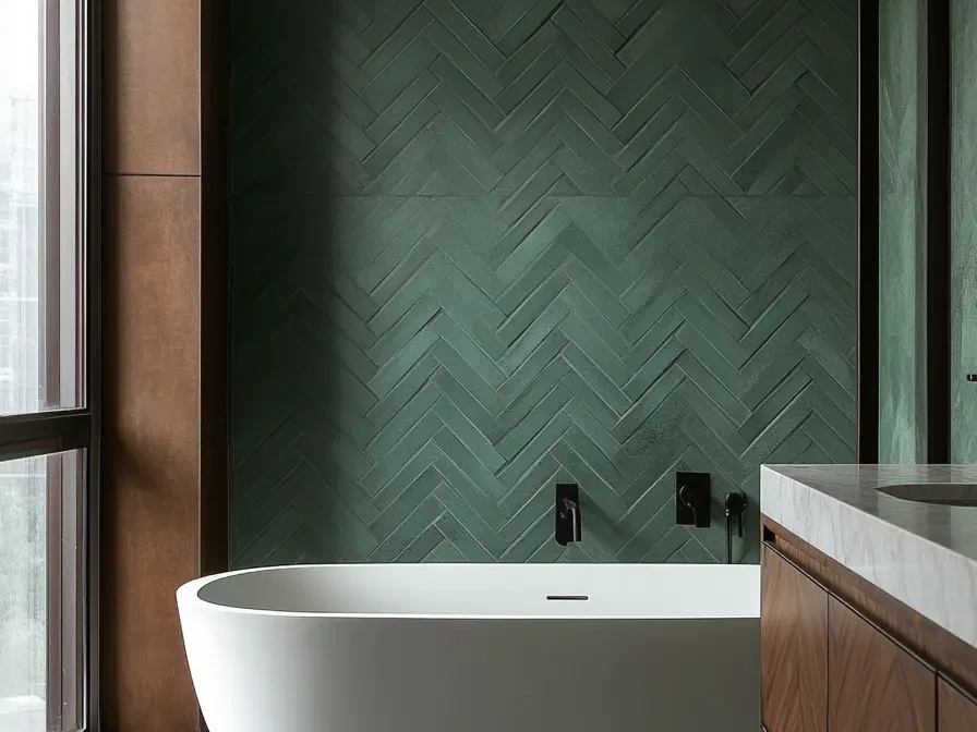 Green Tiles Bathroom 66320