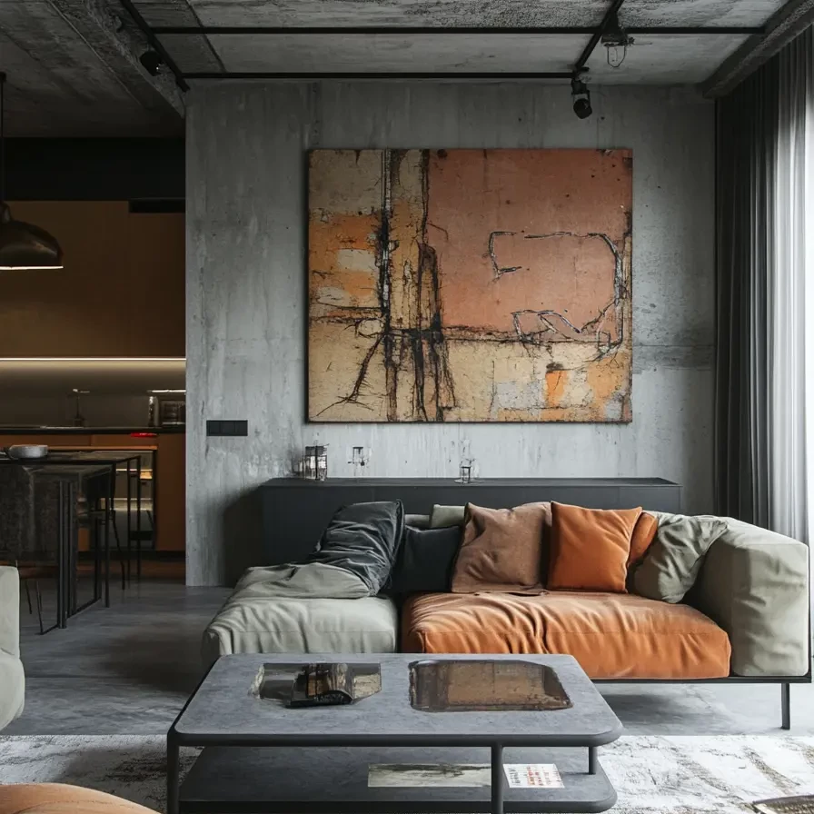 Industrial Living Room 117158