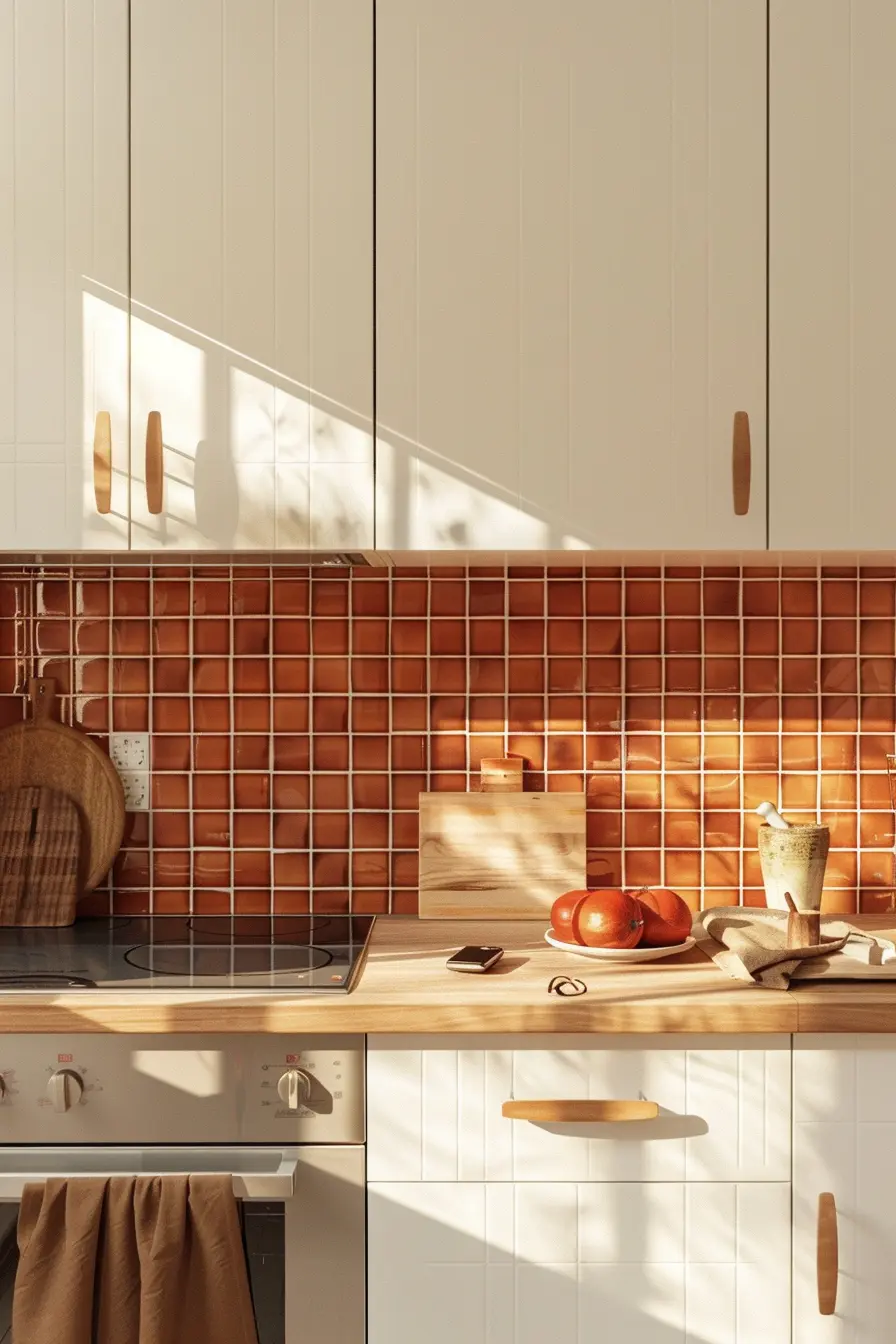 Kitchen Backsplash with White Cabinets 59564