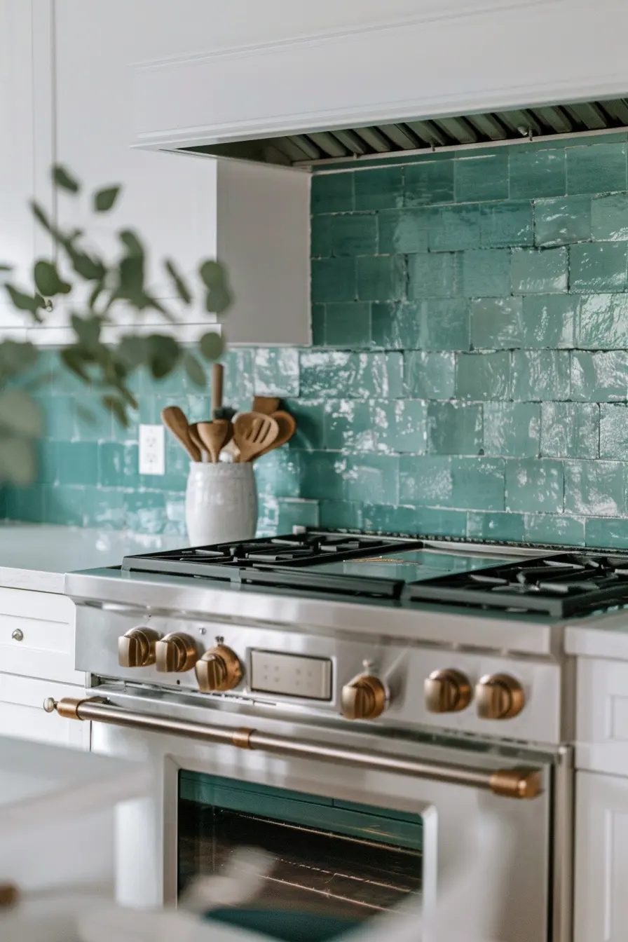 Kitchen Backsplash with White Cabinets 68974