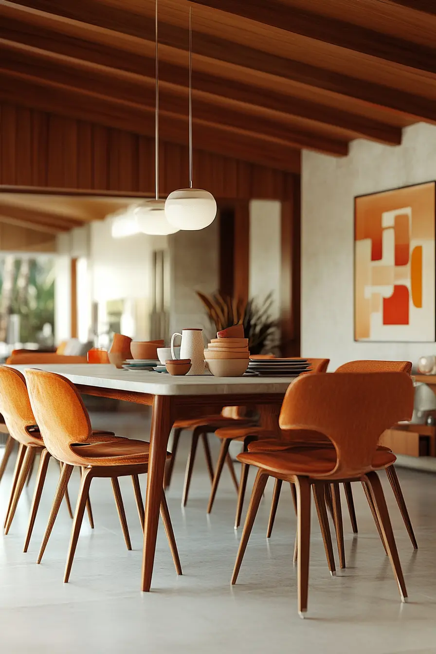 Mid Century Modern Dinning Room 69142