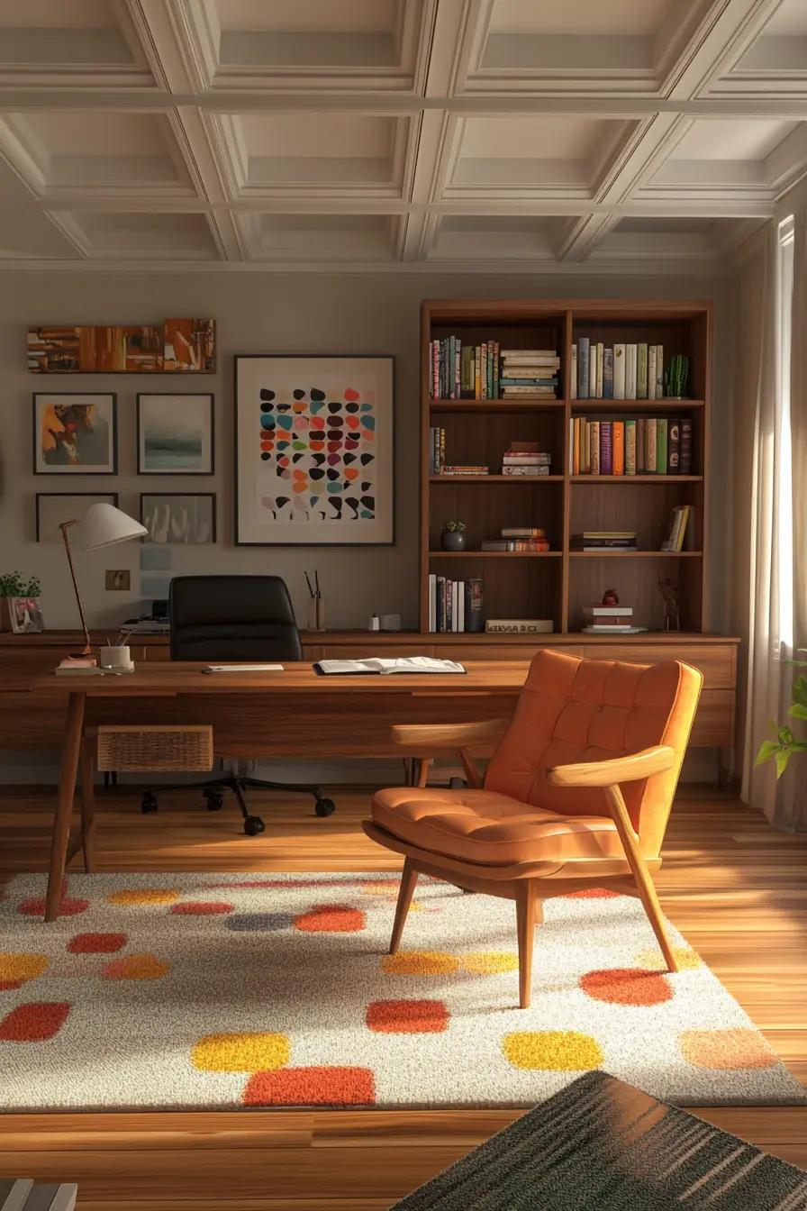 Mid Century Modern Office 107208