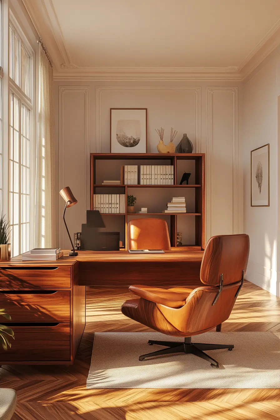 Mid Century Modern Office 100444