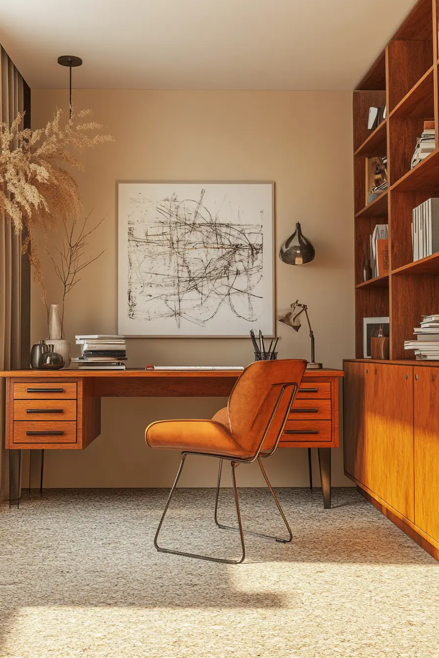 Mid Century Modern Office 140486