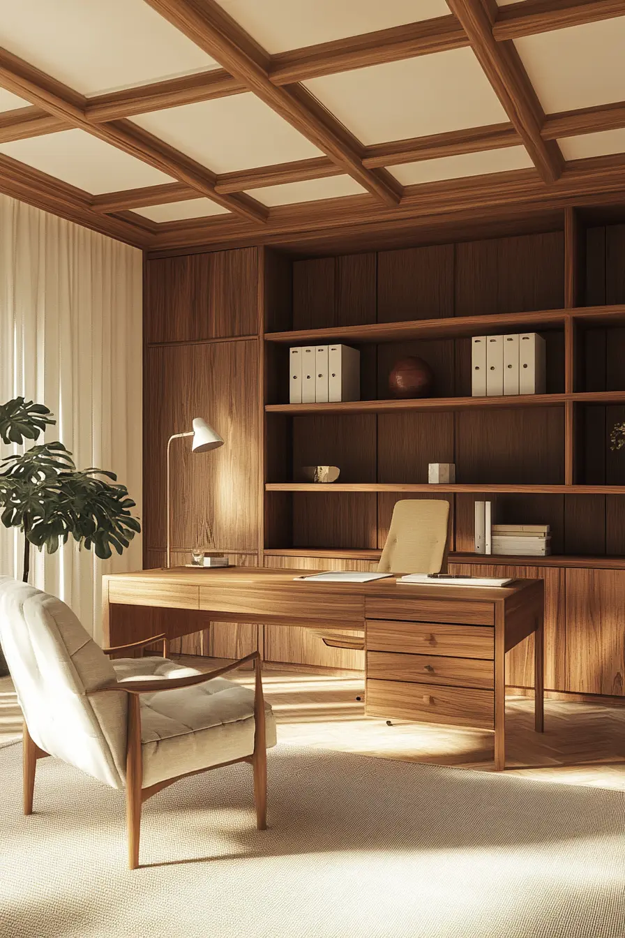 Mid Century Modern Office 140184