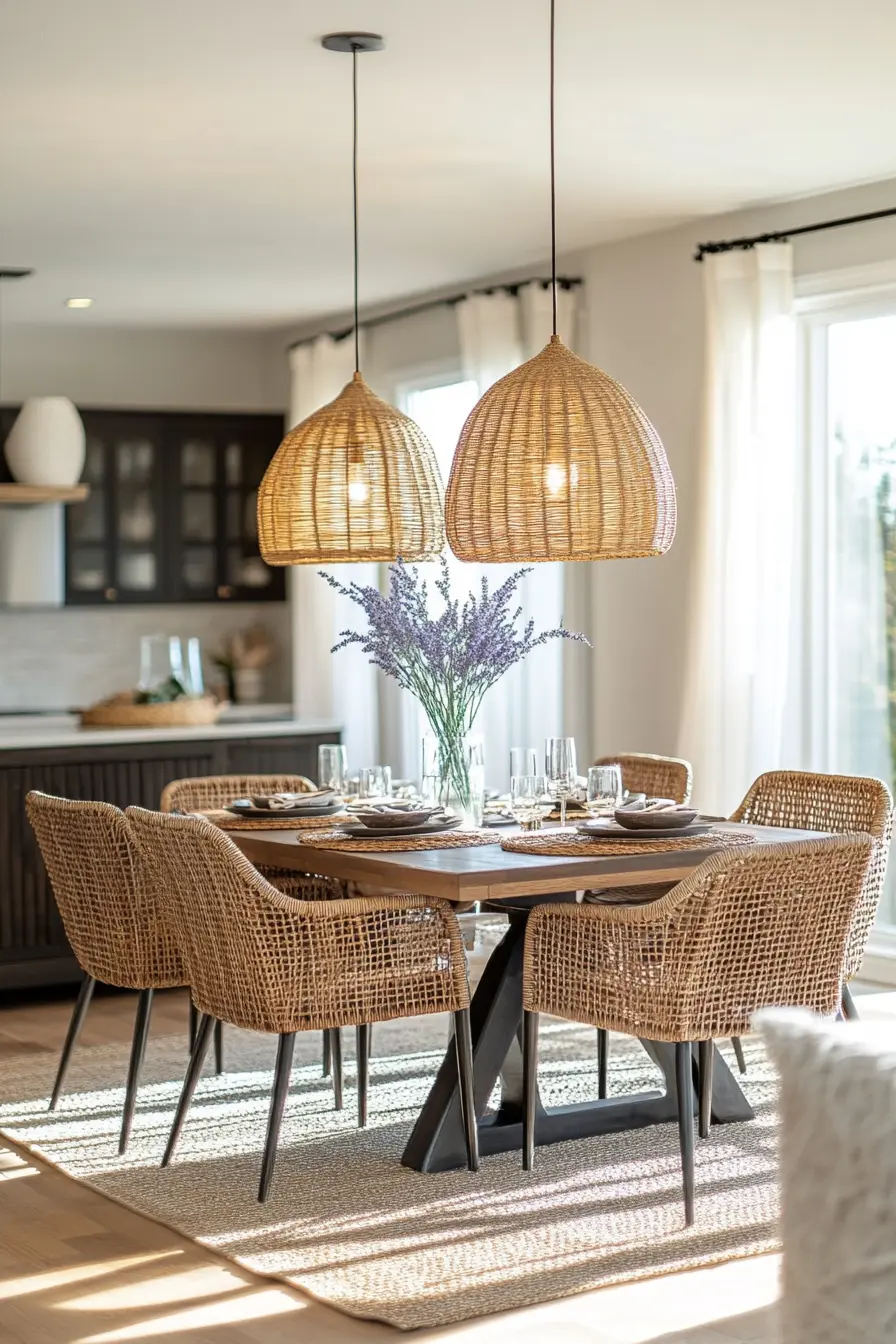 Organic Modern Dining Room 137162