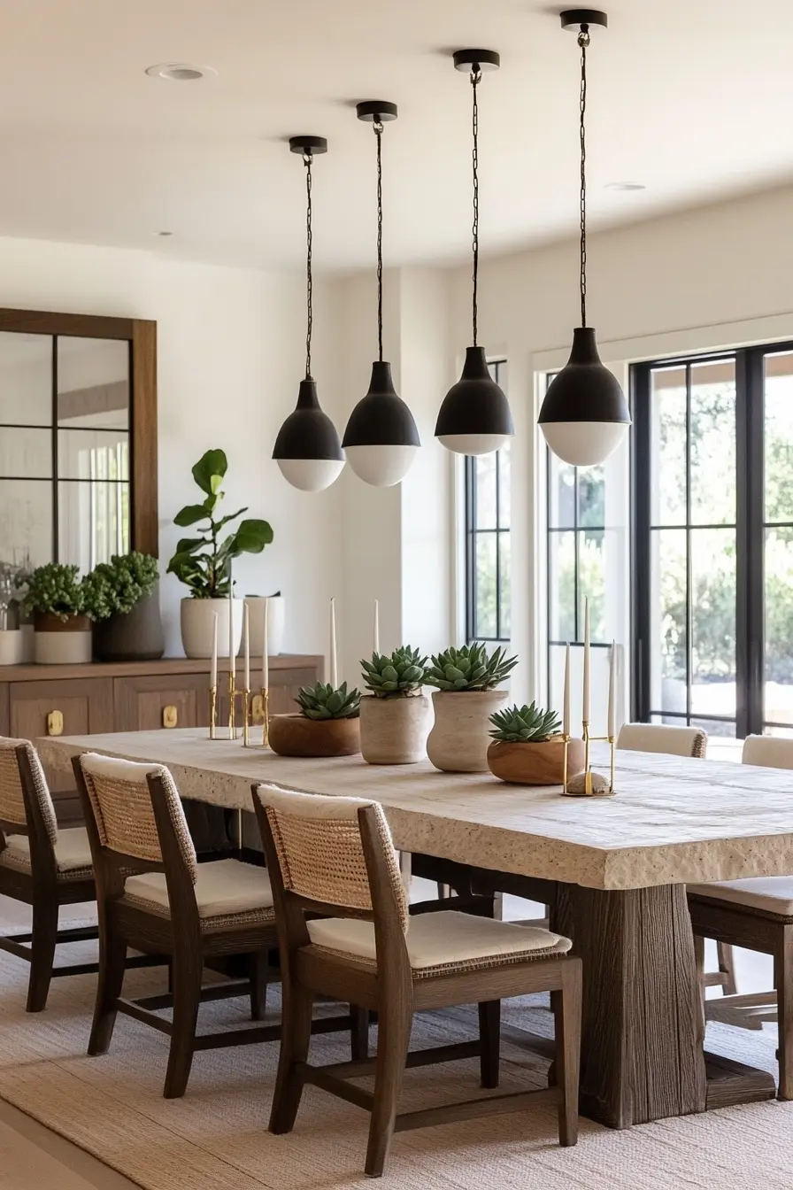 Organic Modern Dining Room 94732