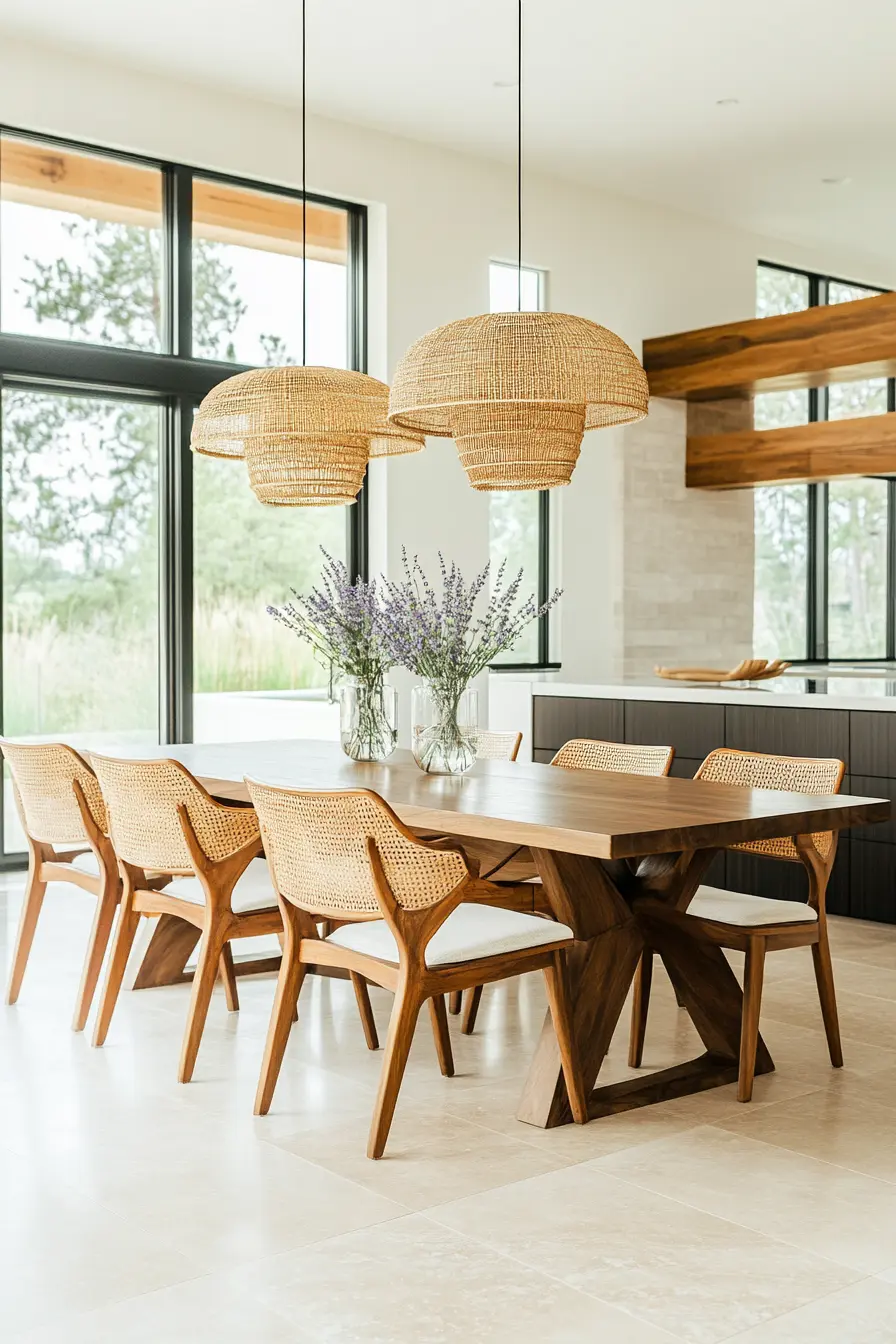 Organic Modern Dining Room 110784