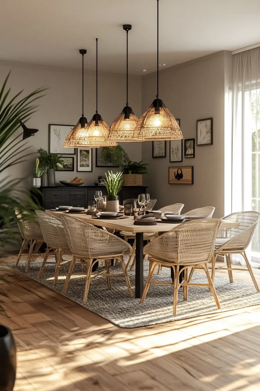 Organic Modern Dining Room 112888