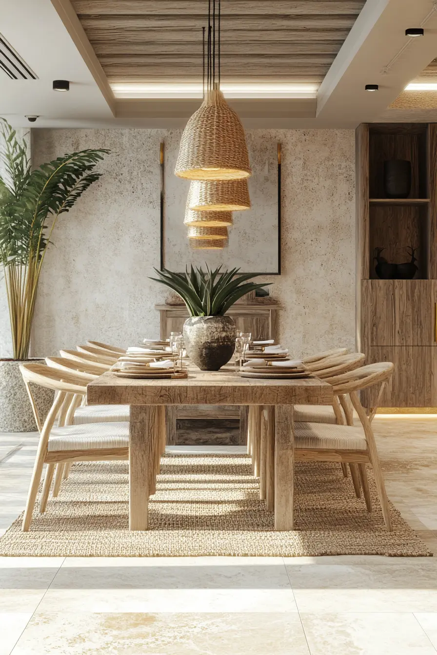 Organic Modern Dining Room 151756