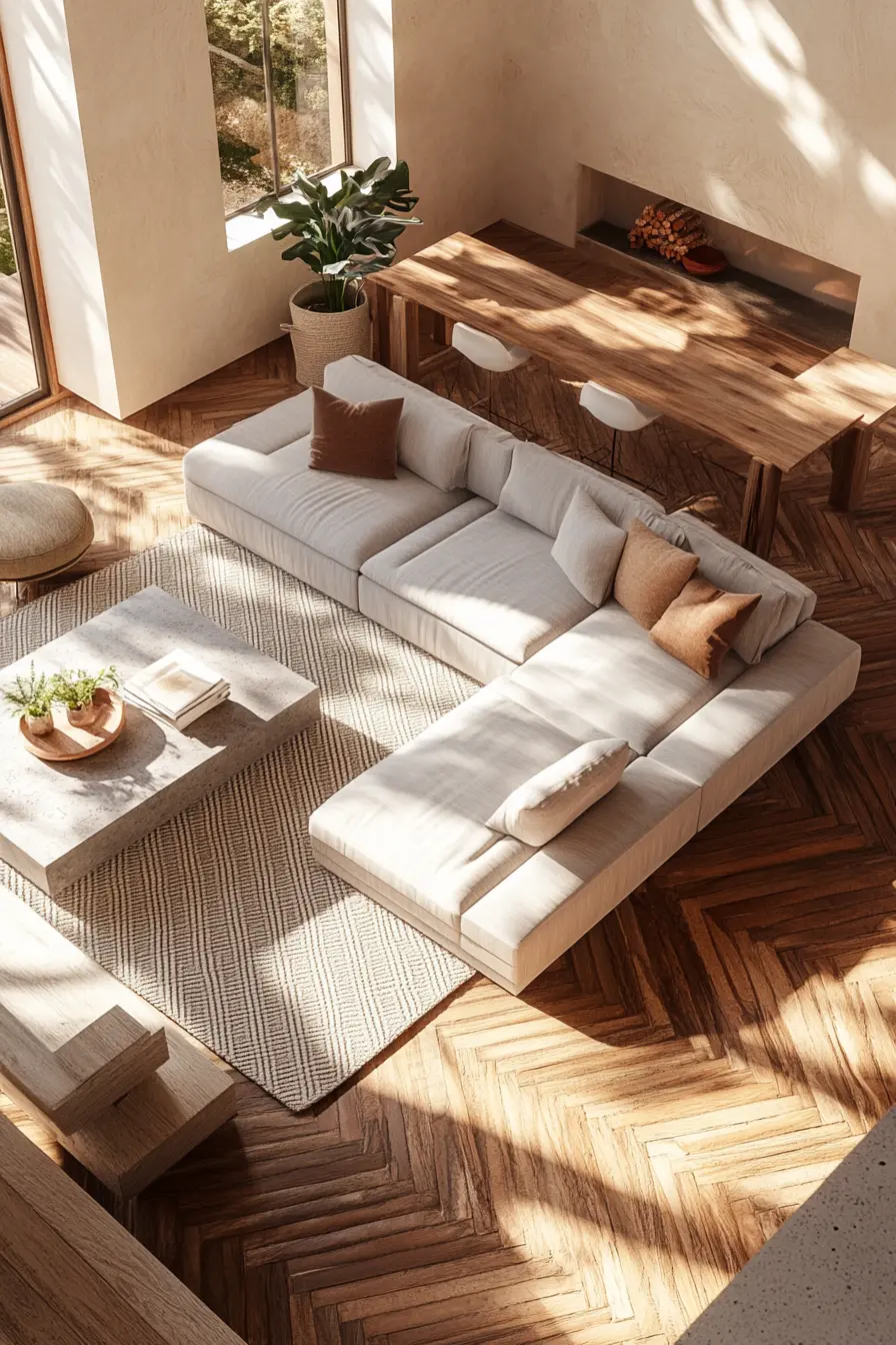 Organic Modern Living Room 151084