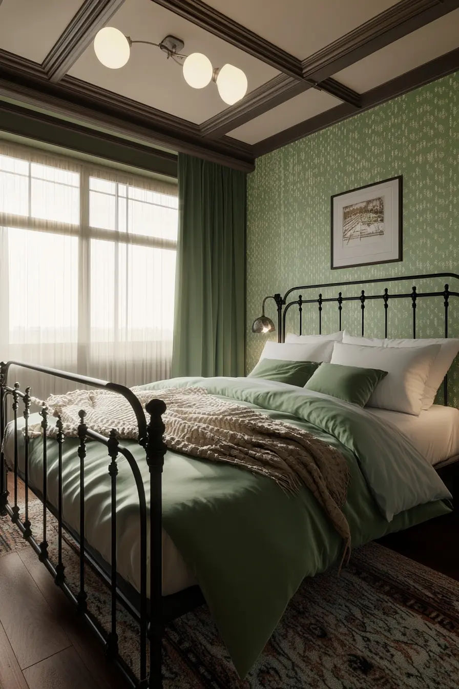 Sage Green Bedroom 100212