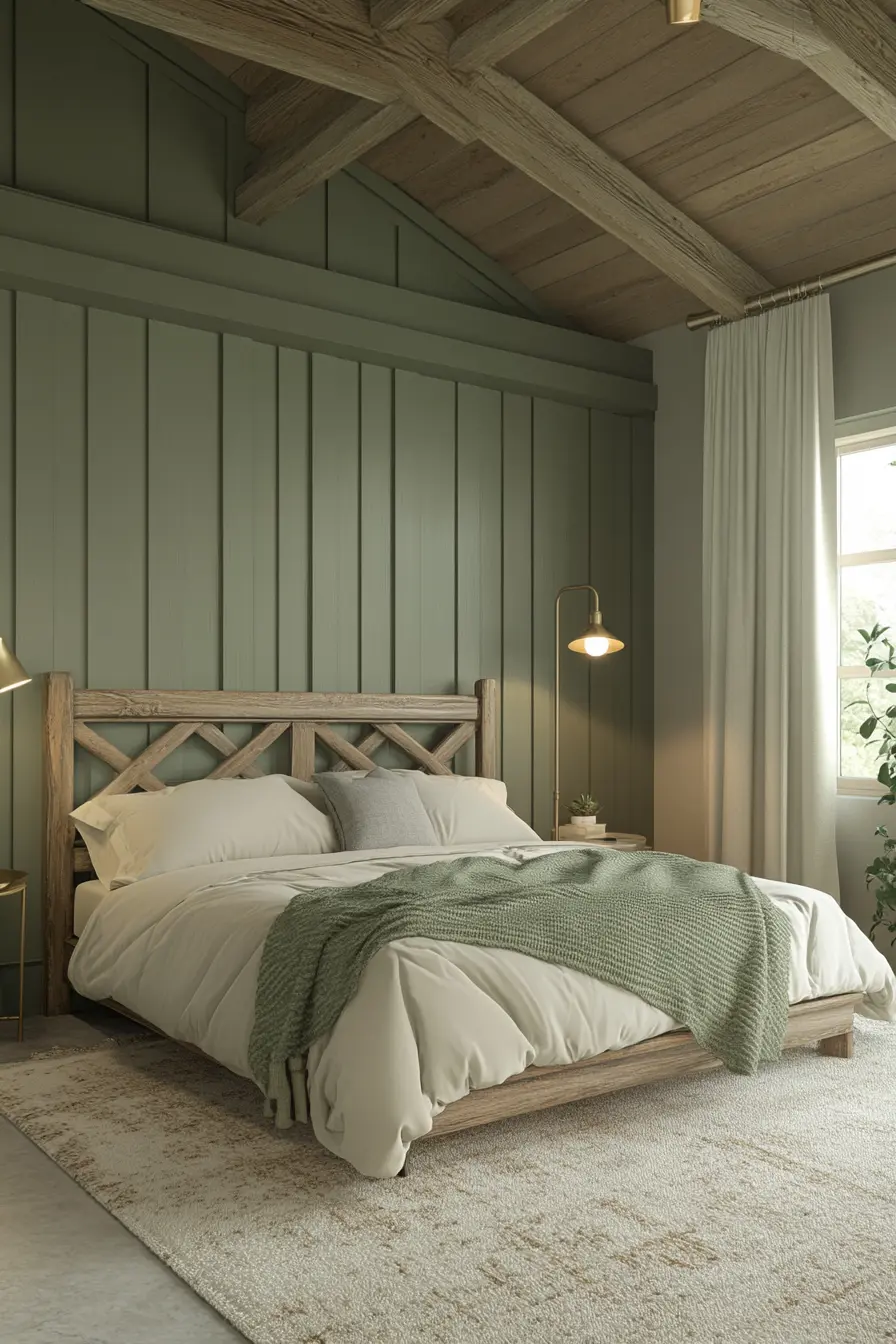 Sage Green Bedroom 100876