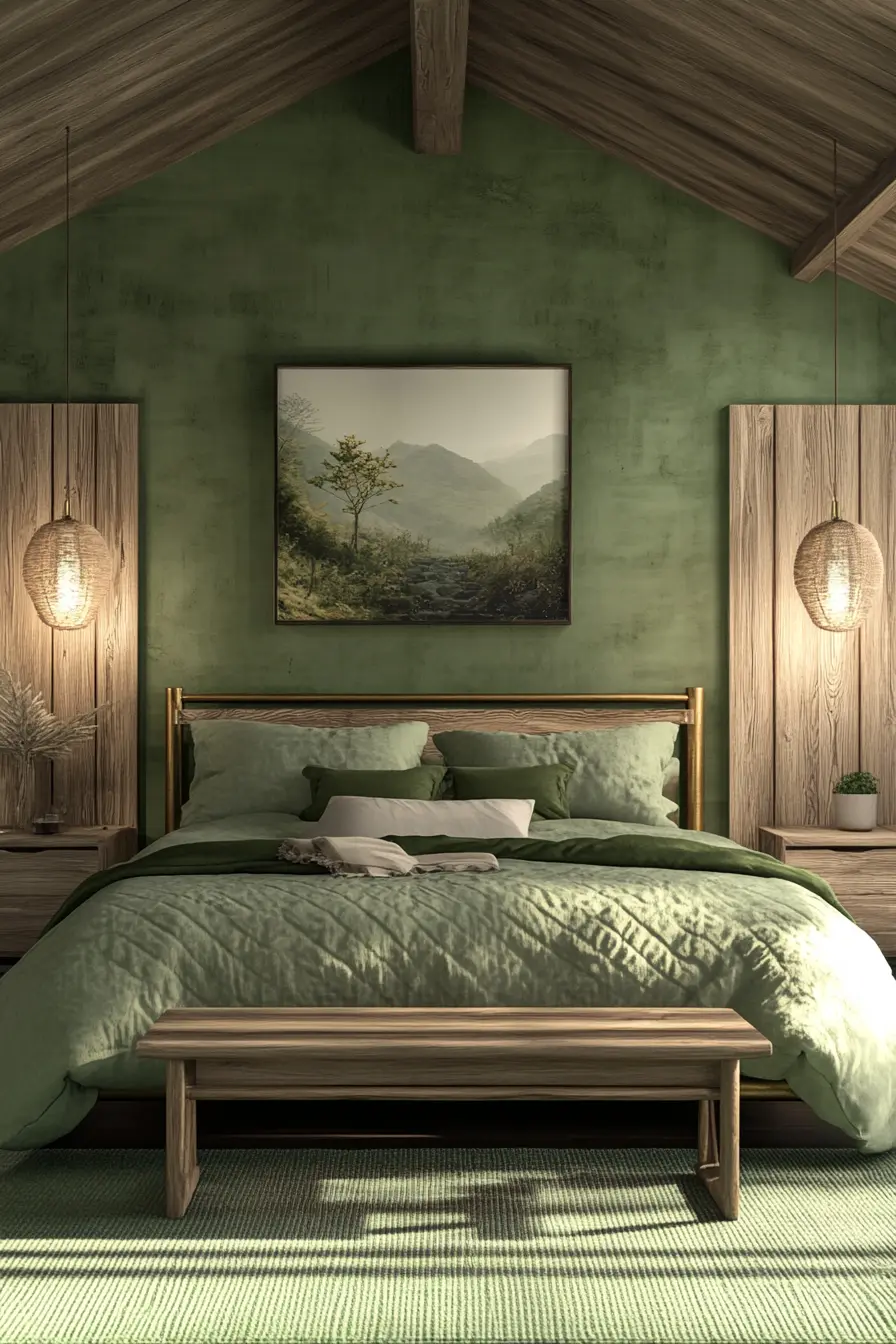 Sage Green Bedroom 110936