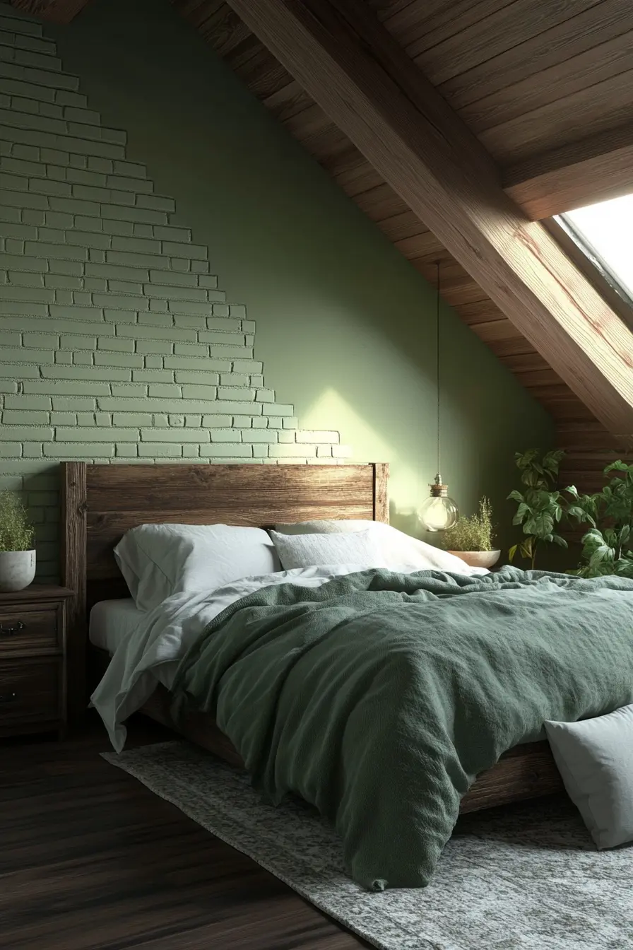 Sage Green Bedroom 100462