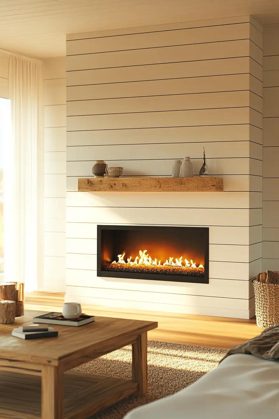 Shiplap Fireplace 71580