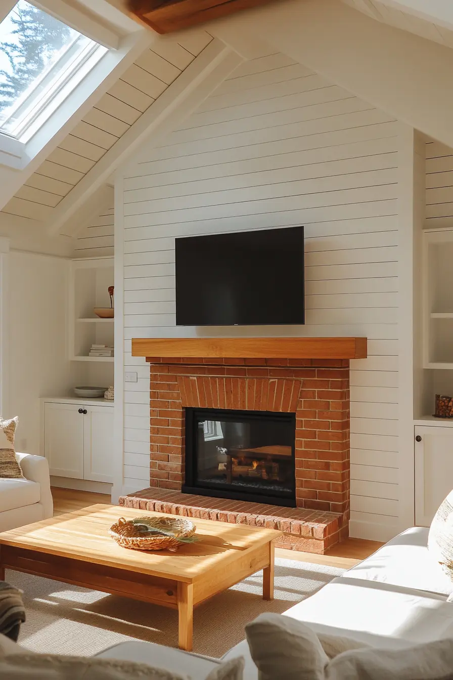 Shiplap Fireplace 81940