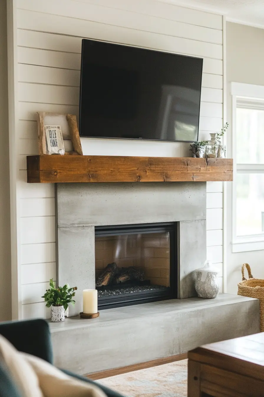 Shiplap Fireplace 59638