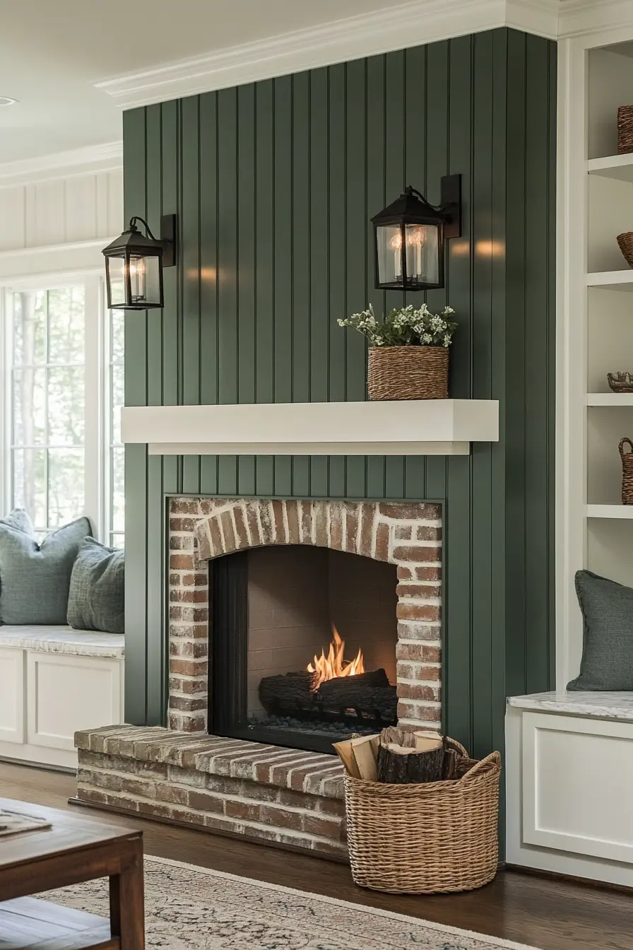 Shiplap Fireplace 97134