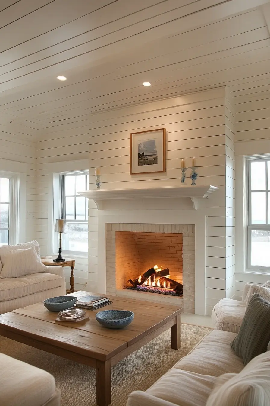 Shiplap Fireplace 95150