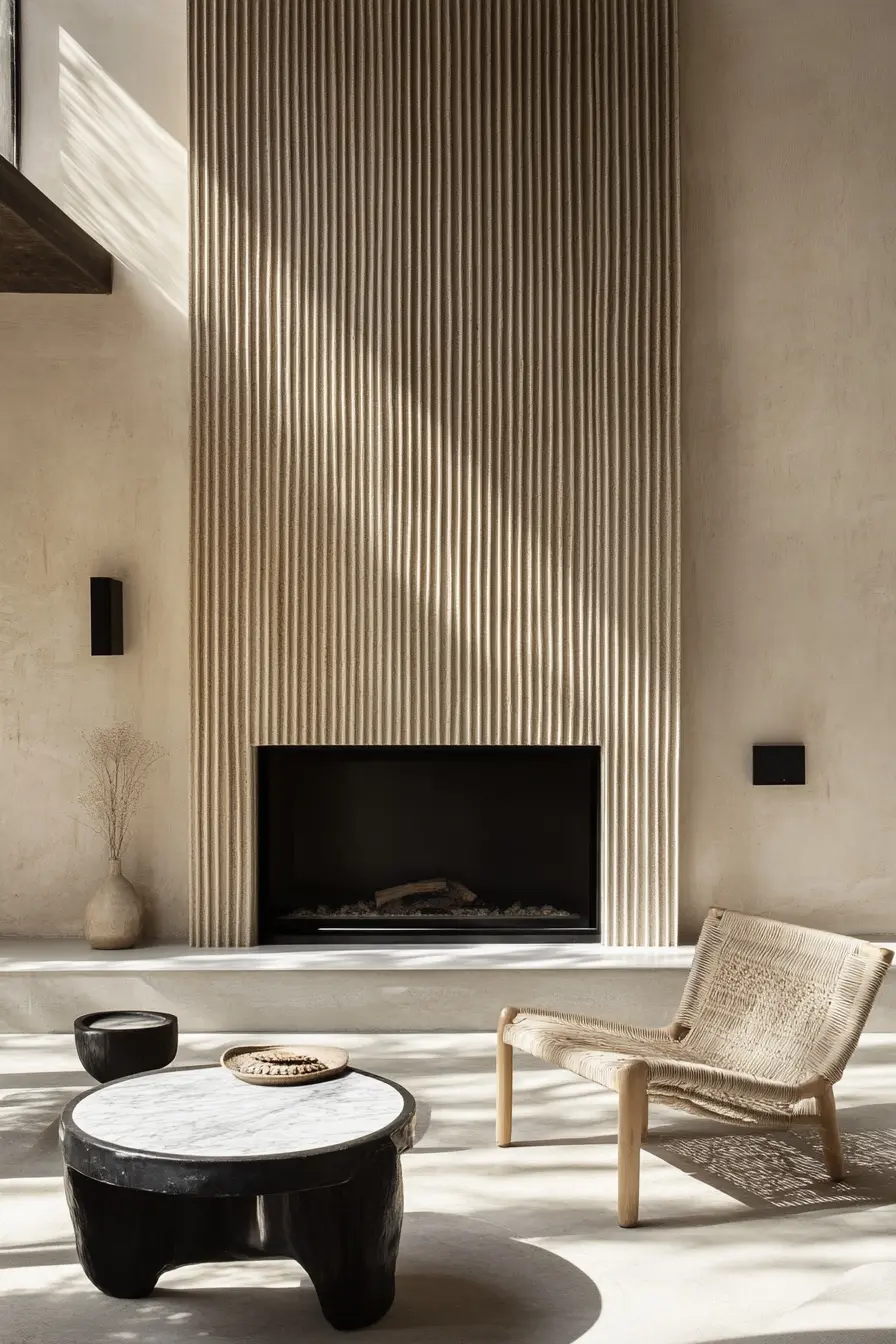 Shiplap Fireplace 91636