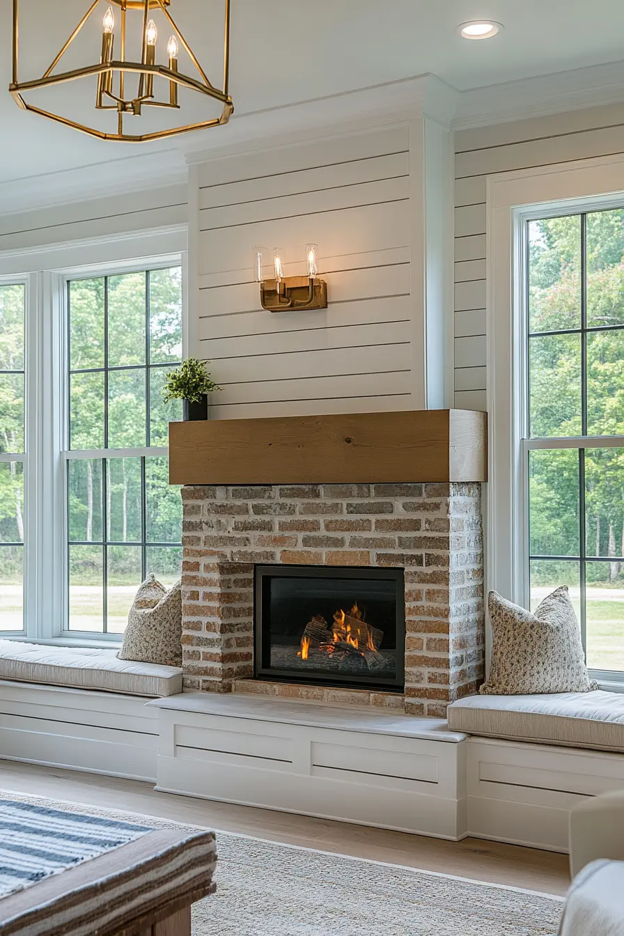 Shiplap Fireplace 149494