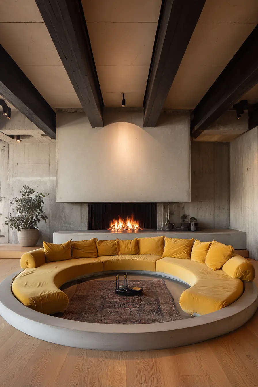 Sunken Living Room 78992
