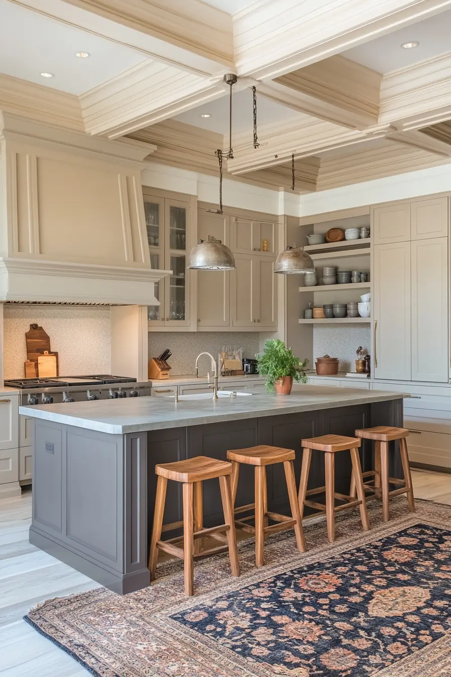 Taupe Kitchen Cabinets 140876