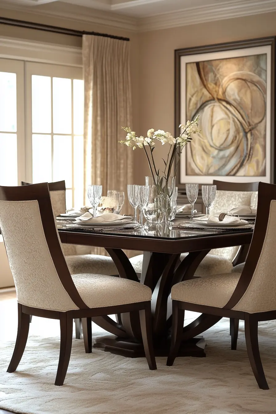 transitional Dining Room 106788